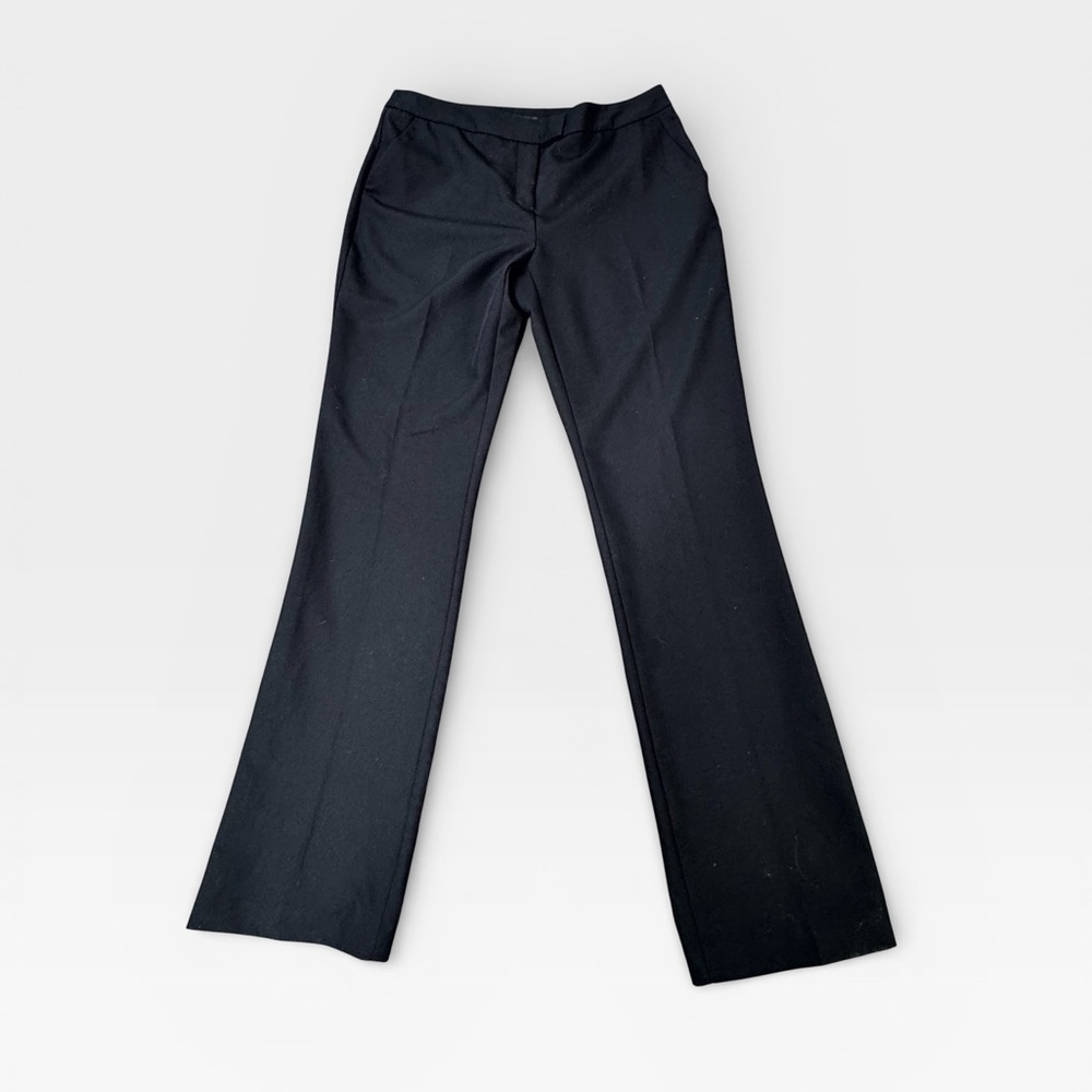 Worthington Women's Sz 8 Modern Fit Straight Leg Black Trouser Side Pockets